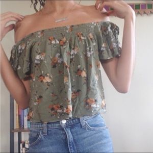 Off-the-Shoulder Floral Top